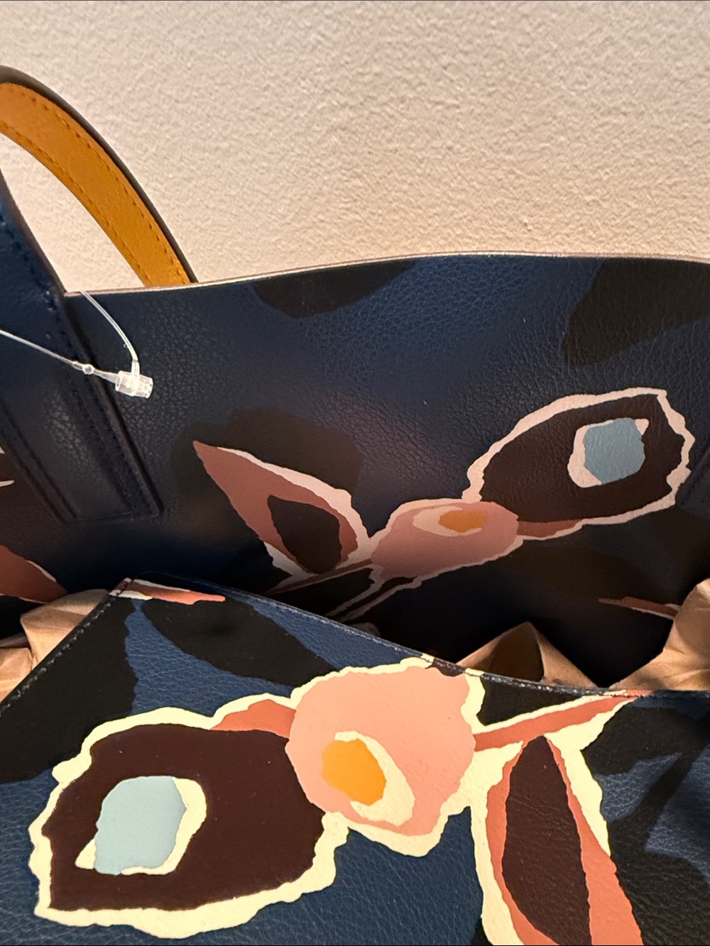 kate spade Mustard Yellow Pebbled Leather Tote - Picture 2 of 4